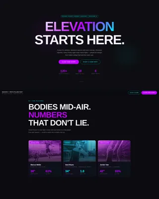 Fierce Court Competition Landing Page Template