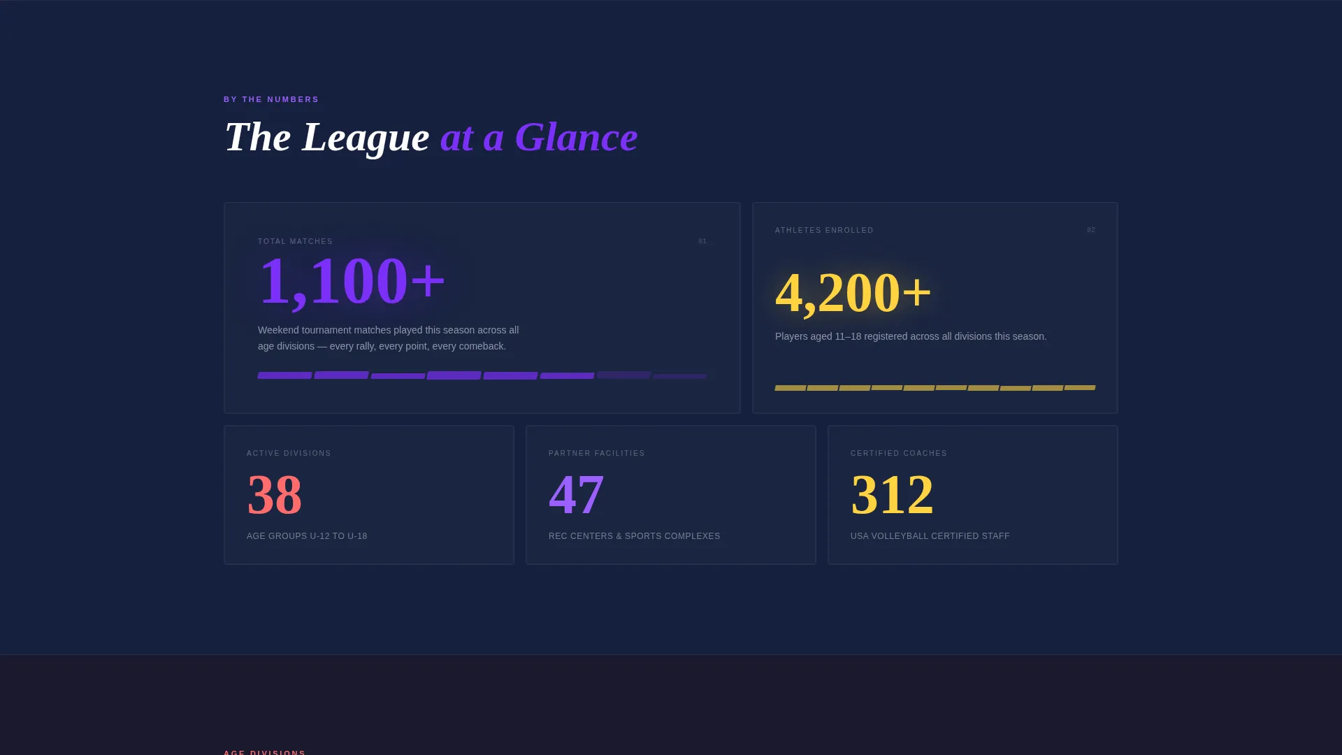 Youth Volleyball League Landing Page Template