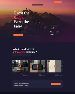 Walking & Hiking Group Landing Page Template