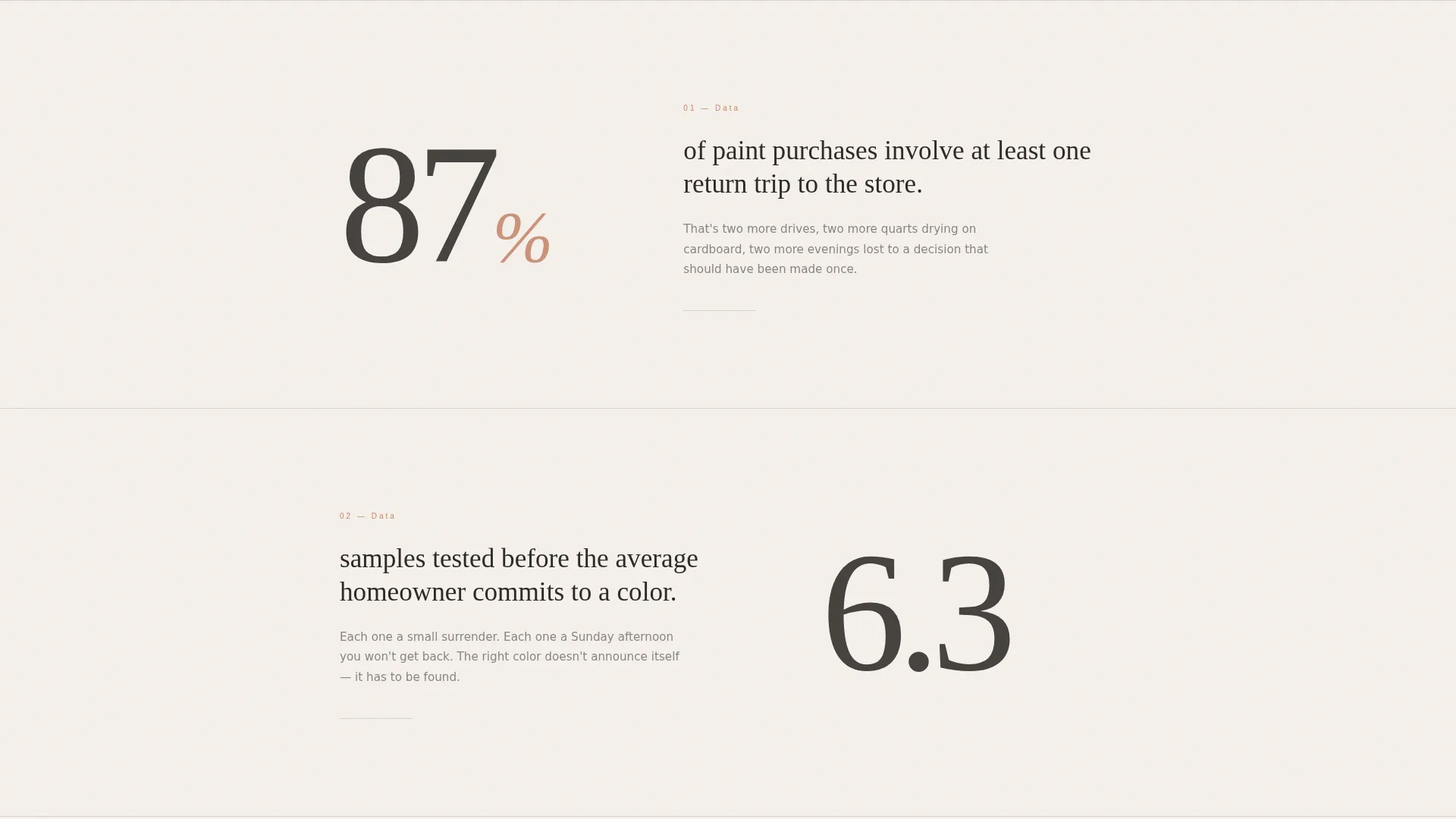 Interior Color Consulting Landing Page Template