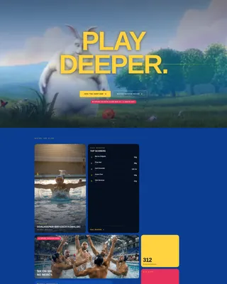 Competitive Water Polo Club Landing Page Template
