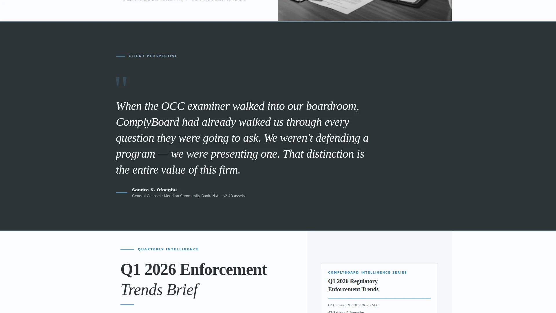 Compliance Consultancy Landing Page Template