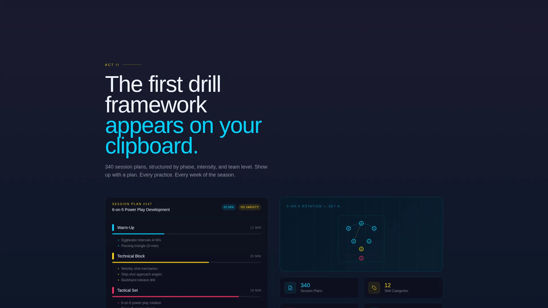 Water Polo Coaching Landing Page Template