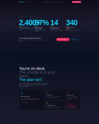 Water Polo Coaching Landing Page Template