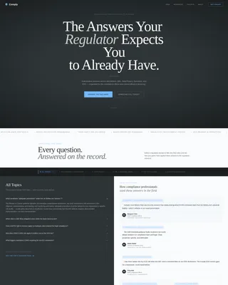 Compliance Officer FAQ & Resource Landing Page Template