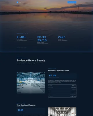 Concrete Finisher Portfolio Landing Page Template
