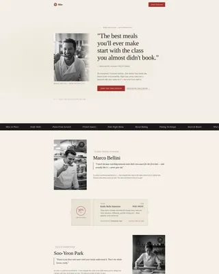 Cooking School Coupon & Discount Landing Page Template