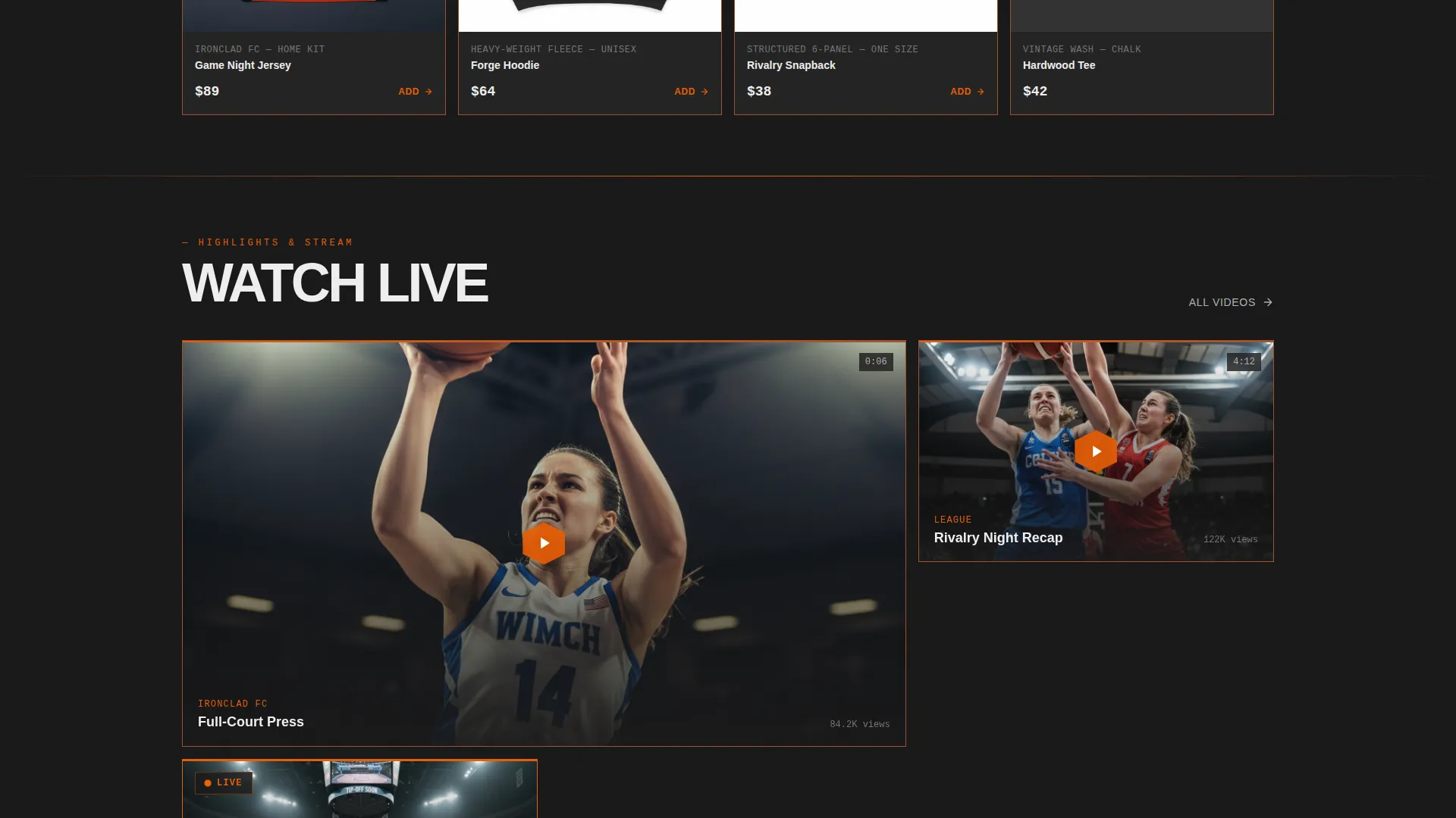 Highconverting Sports Landing Page Template