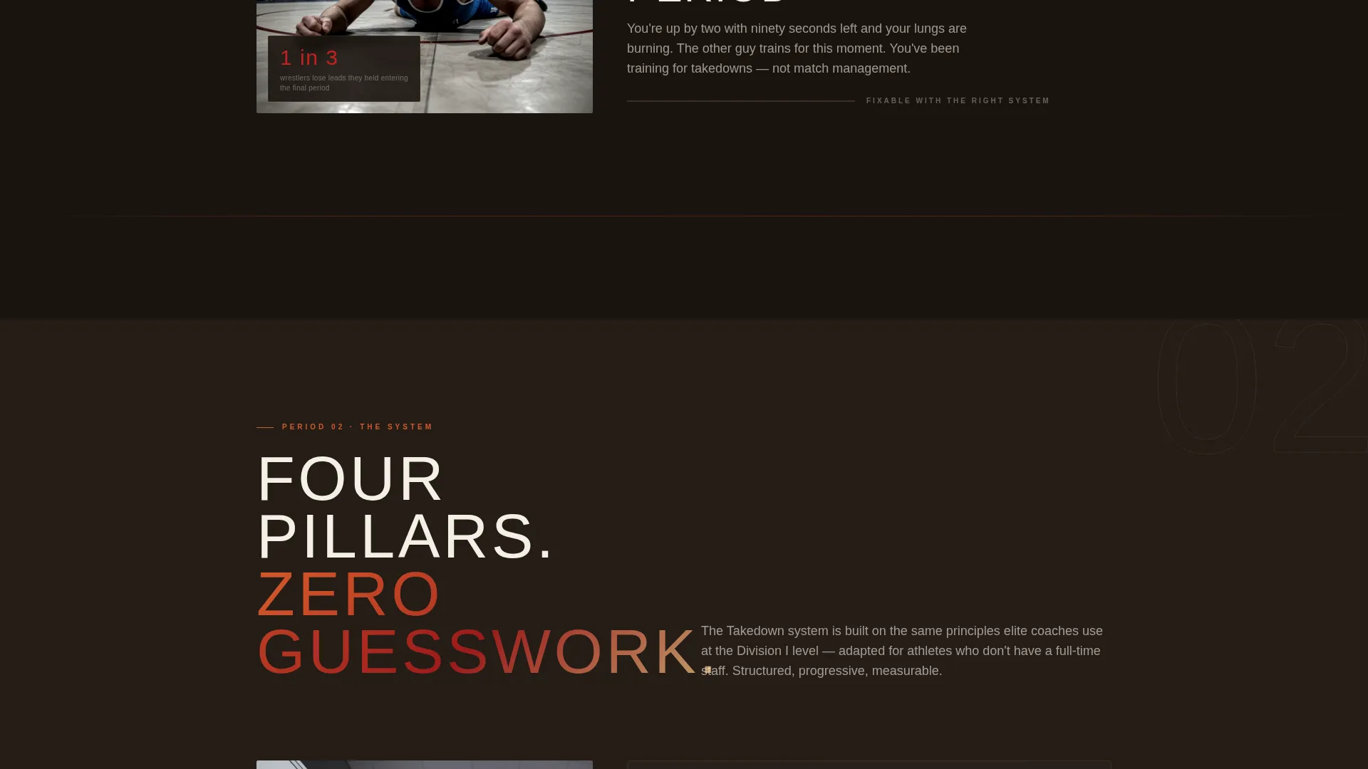 Wrestling Coaching Landing Page Template