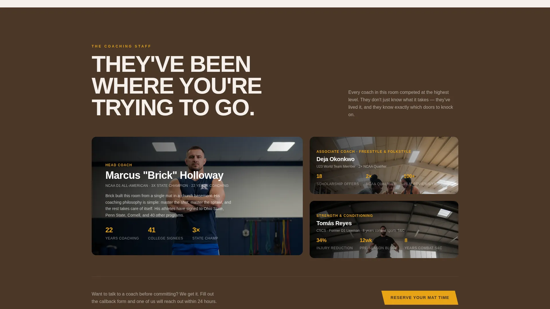 Powerful Combat Athletics Landing Page Template