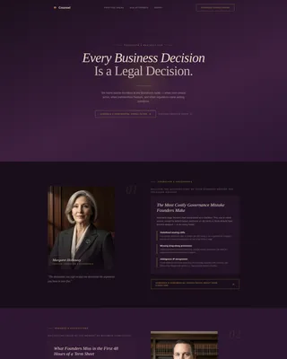 Specialist Law Firm & Attorney Appointment Booking Website Template