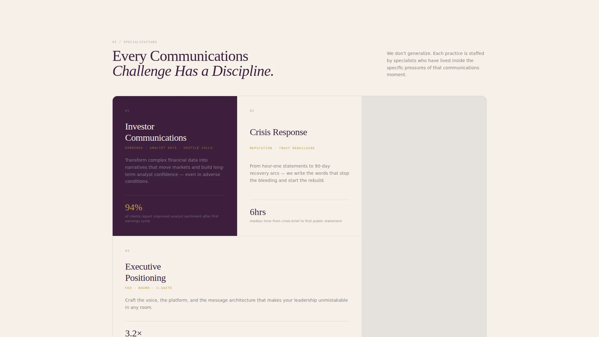 Corporate Communications Agency Landing Page Template