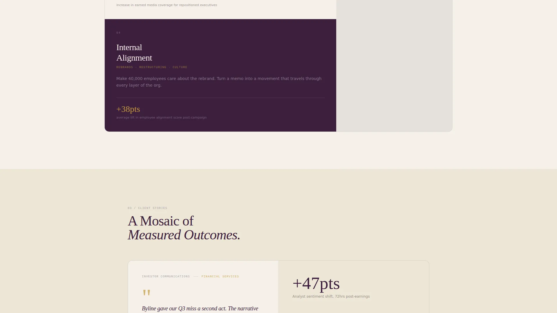 Corporate Communications Agency Landing Page Template
