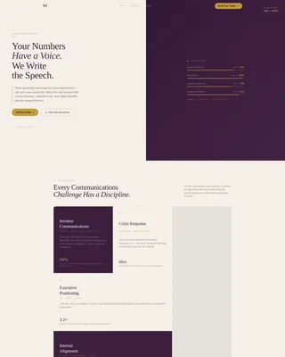 Corporate Communications Agency Landing Page Template