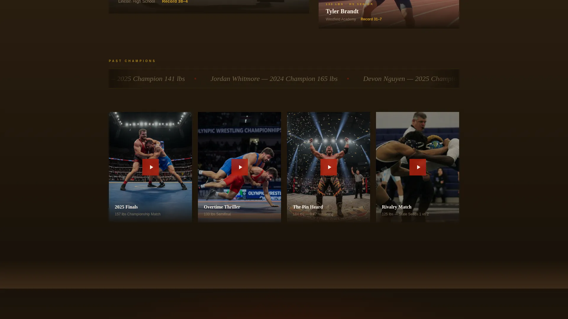 Dominant Grappling Sports Landing Page Template