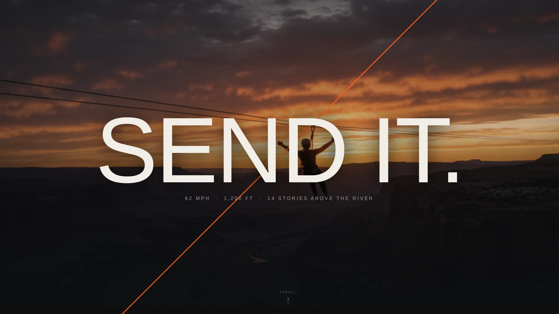 Zip Line Course Landing Page Template