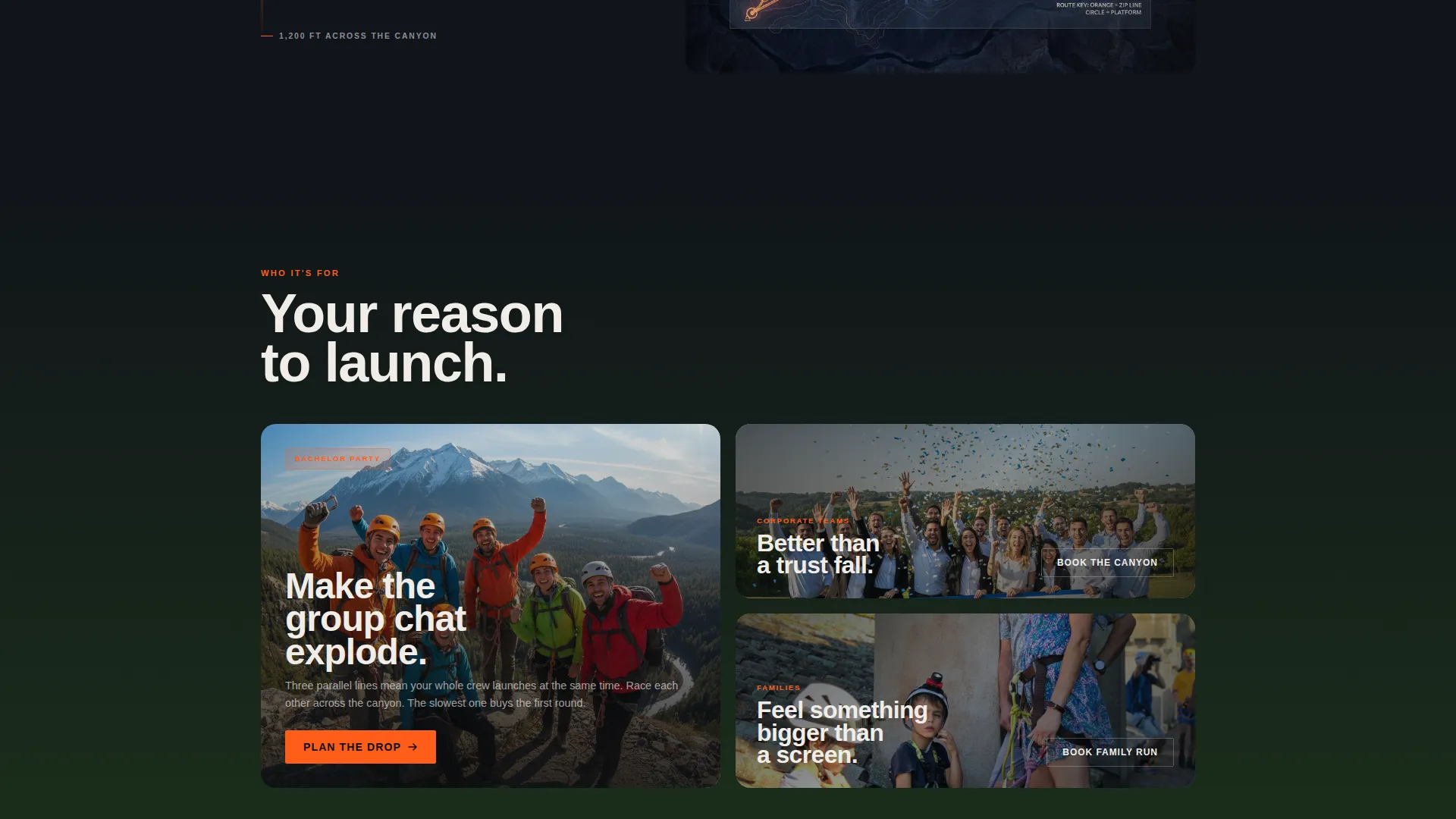 Zip Line Course Landing Page Template