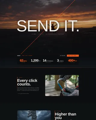 Zip Line Course Landing Page Template