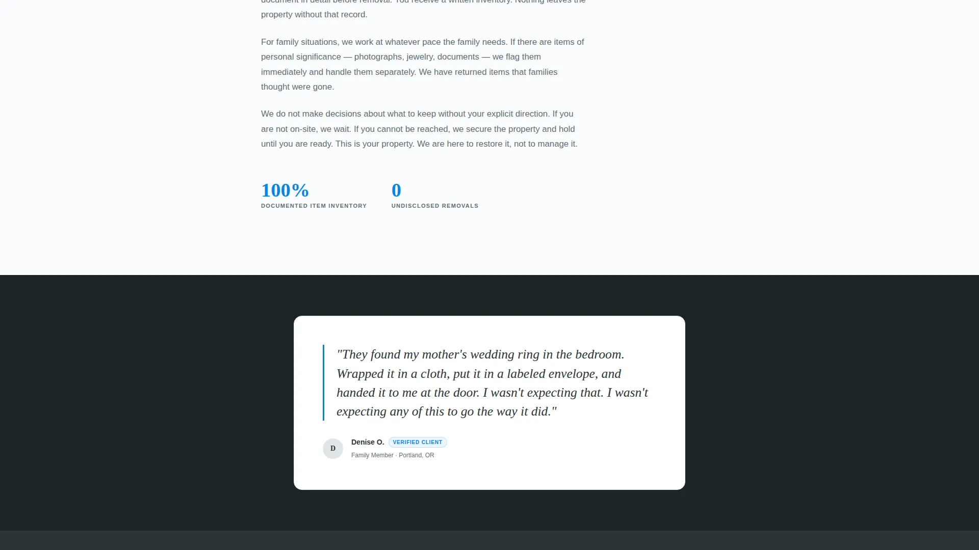 Specialty Cleaning FAQ & Common Questions Website Template