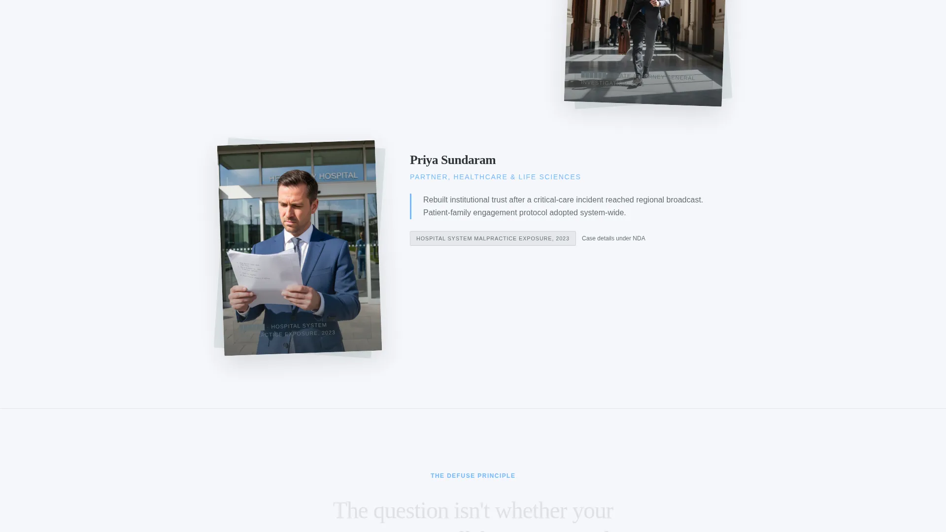 Crisis Communications Consultancy Landing Page Template