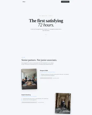 Crisis Communications Consultancy Landing Page Template