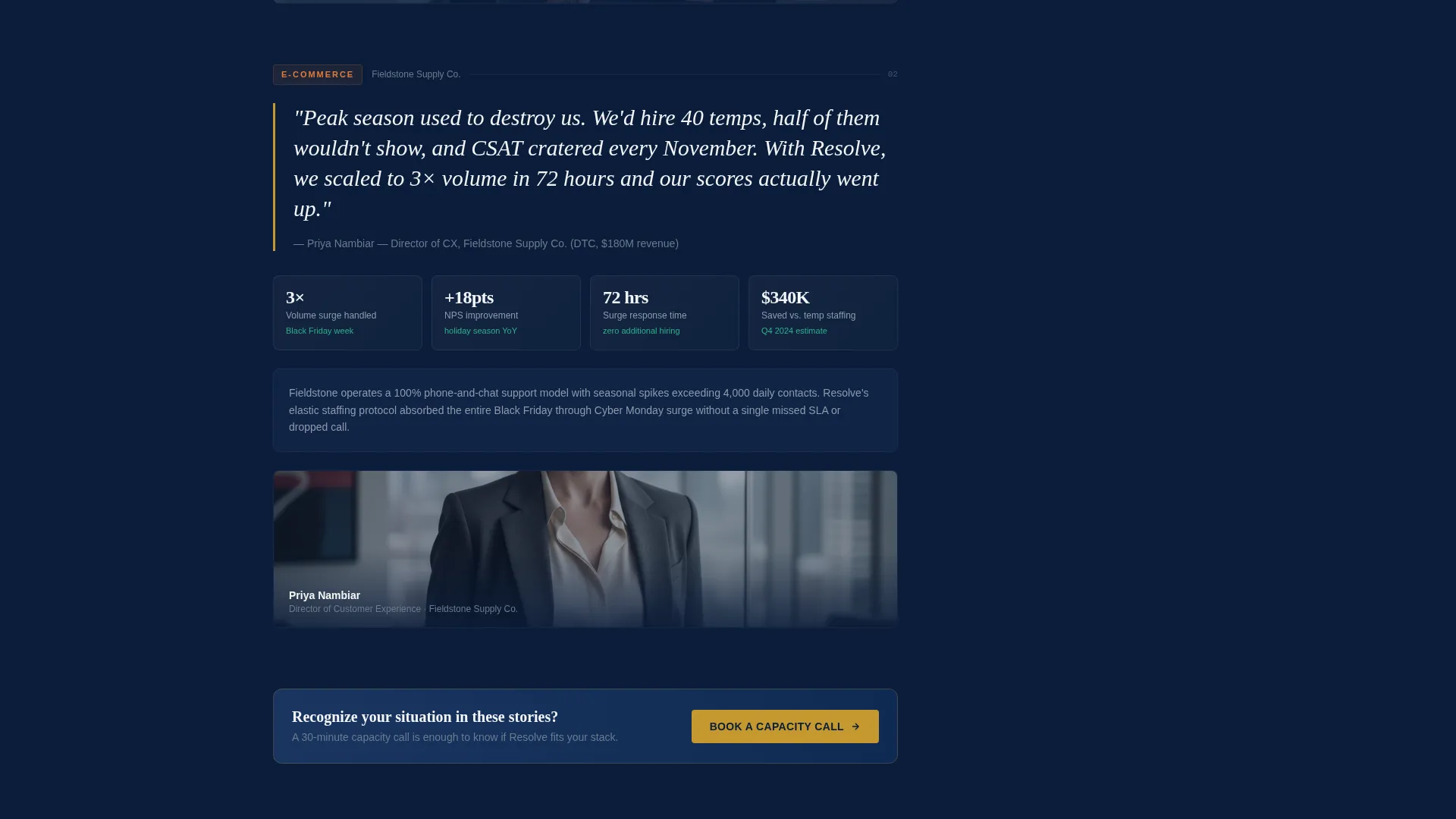 Outsourcing & BPO Specialist Booking Website Template