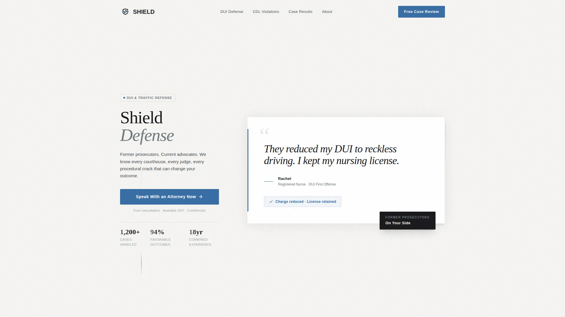 Law Firm & Attorney Reviews Website Template