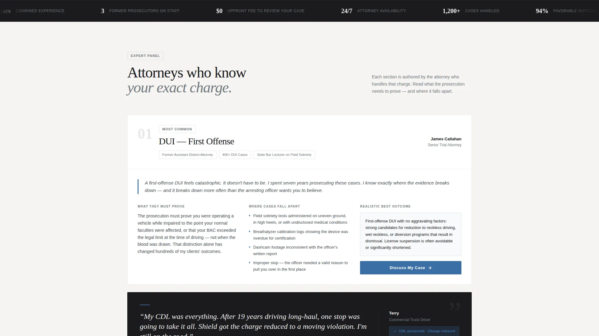Law Firm & Attorney Reviews Website Template