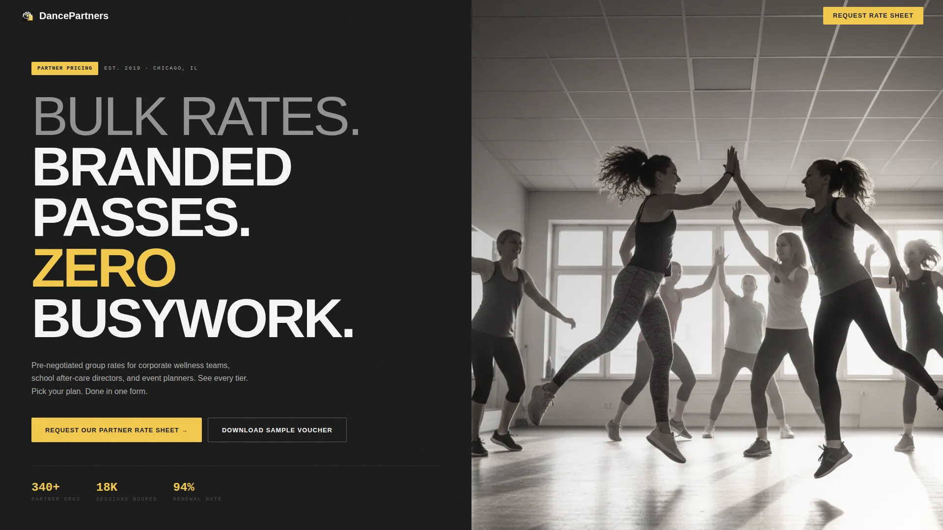 Highconverting Danceschool Landing Page Template