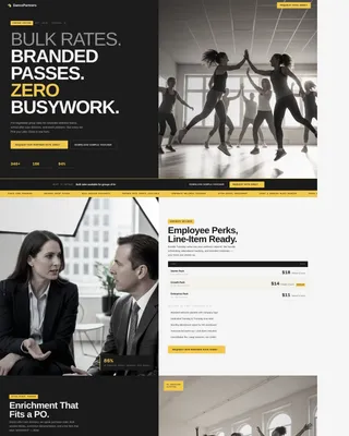 Highconverting Danceschool Landing Page Template