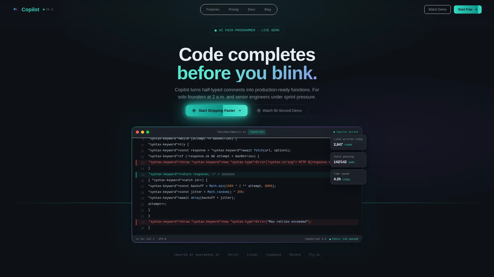 AI & Machine Learning Professional Website Template