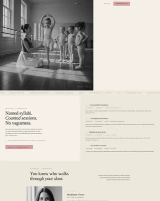 Dance School Partnership Landing Page Template