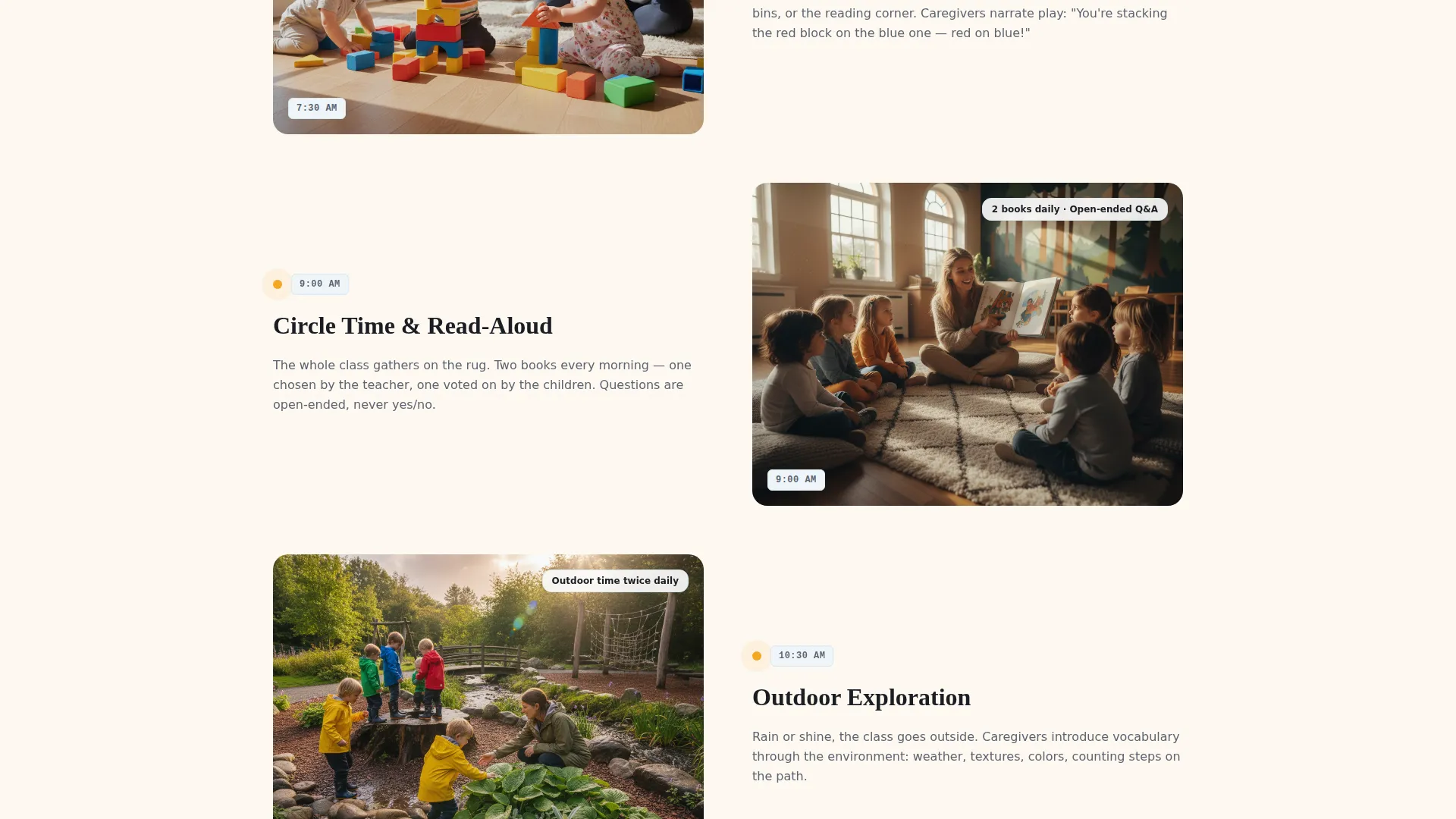 Reliable Child Care Services Landing Page Template