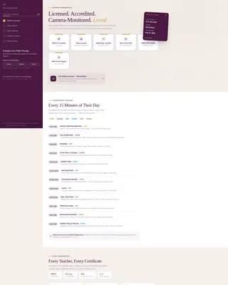 Trusted Daycare Center Landing Page Template