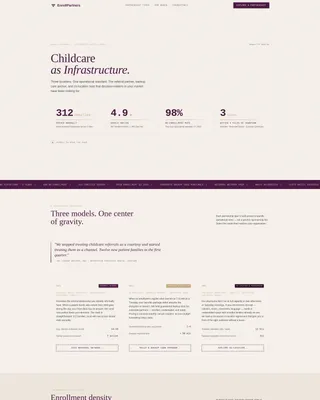 Daycare Center Partnership Landing Page Template