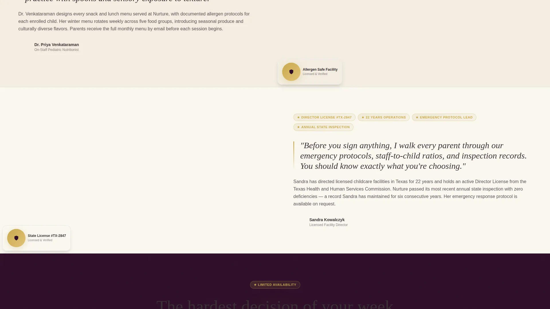 Expert Early Childhood Care Landing Page Template