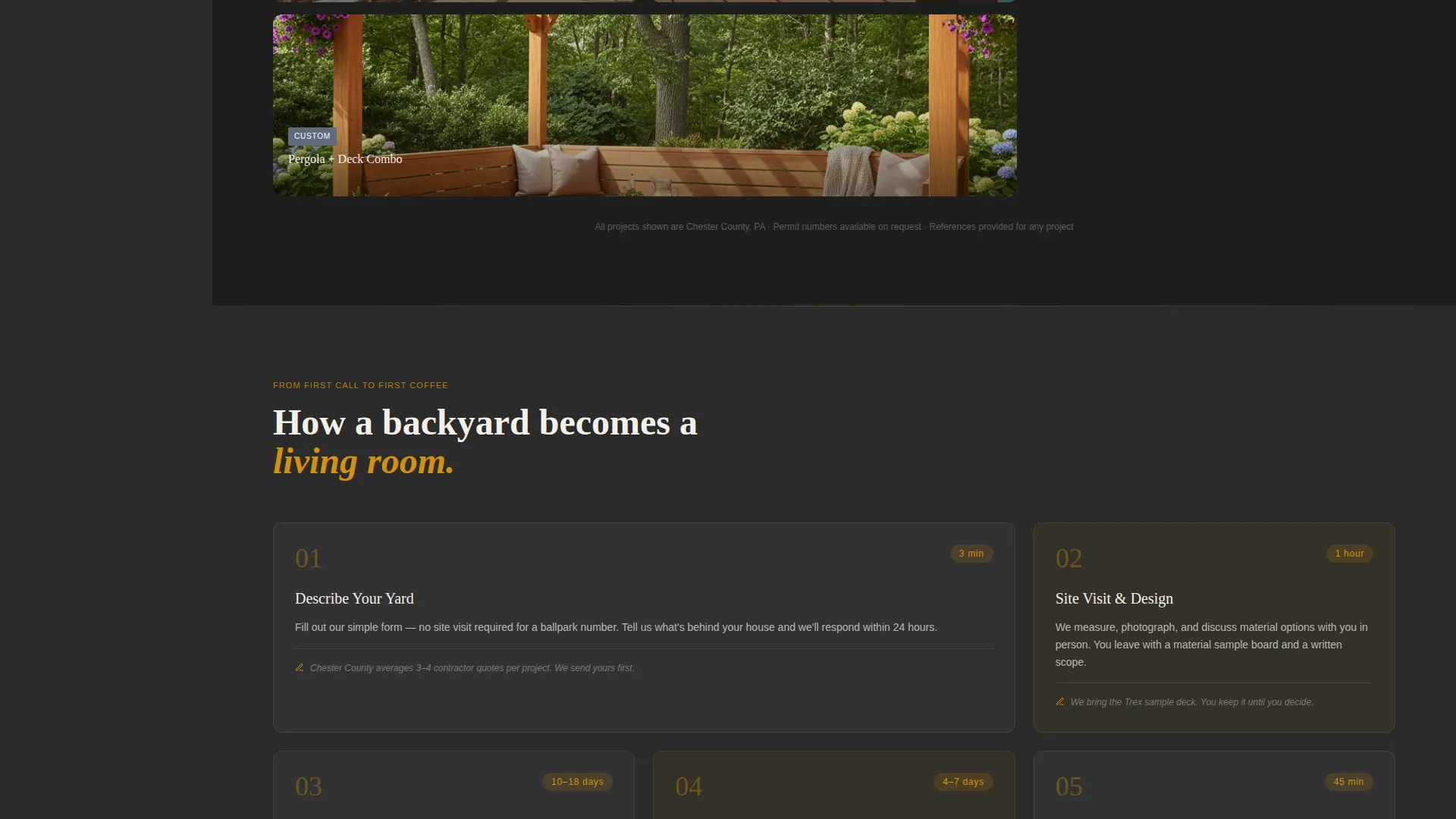Authoritative Deck Builder Landing Page Template