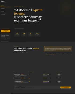 Authoritative Deck Builder Landing Page Template