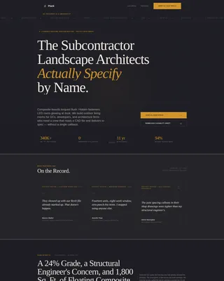 Deck Builder B2B Landing Page Template