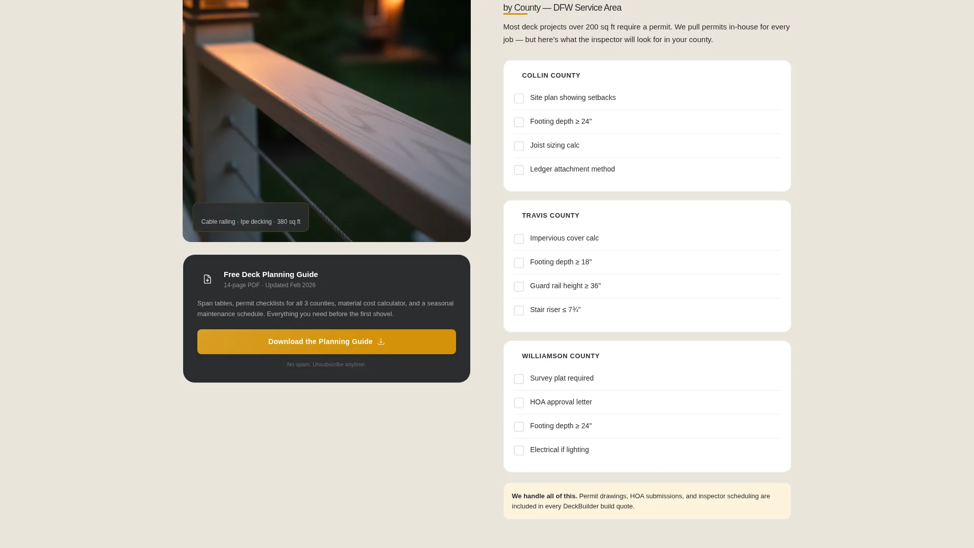 Trusted Builder Landing Page Template