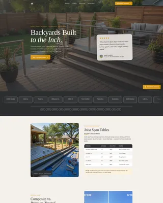 Trusted Builder Landing Page Template