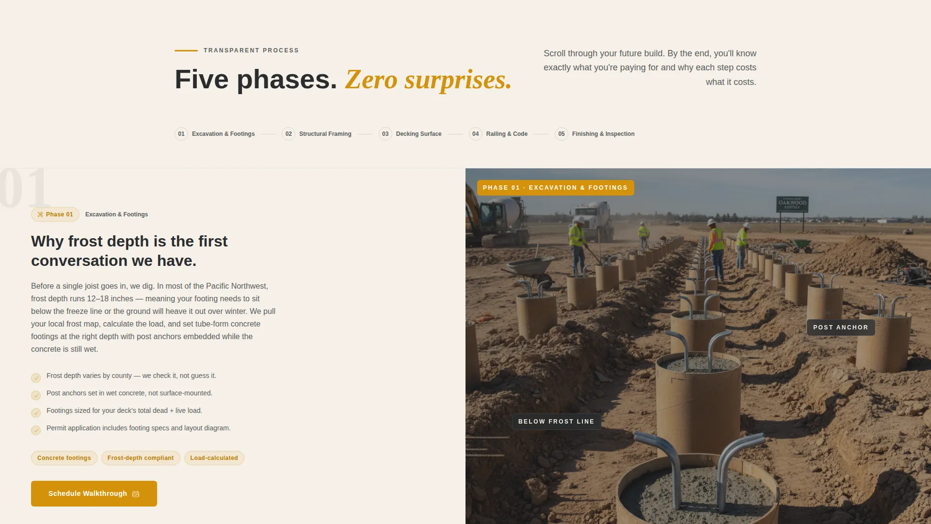 Transparent Deckbuilder Landing Page Template