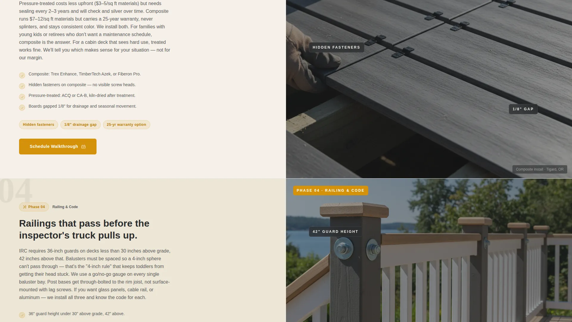 Transparent Deckbuilder Landing Page Template