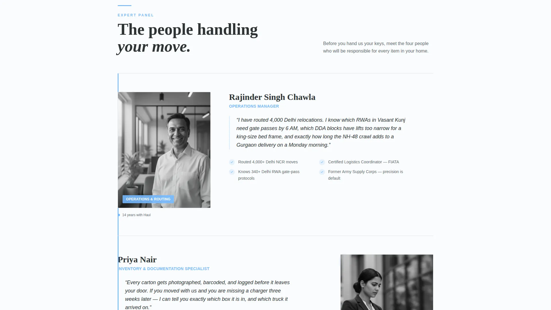Certified Residential Moving Landing Page Template