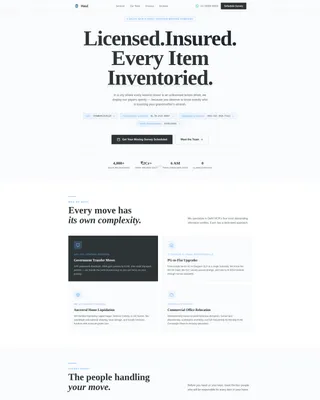 Certified Residential Moving Landing Page Template