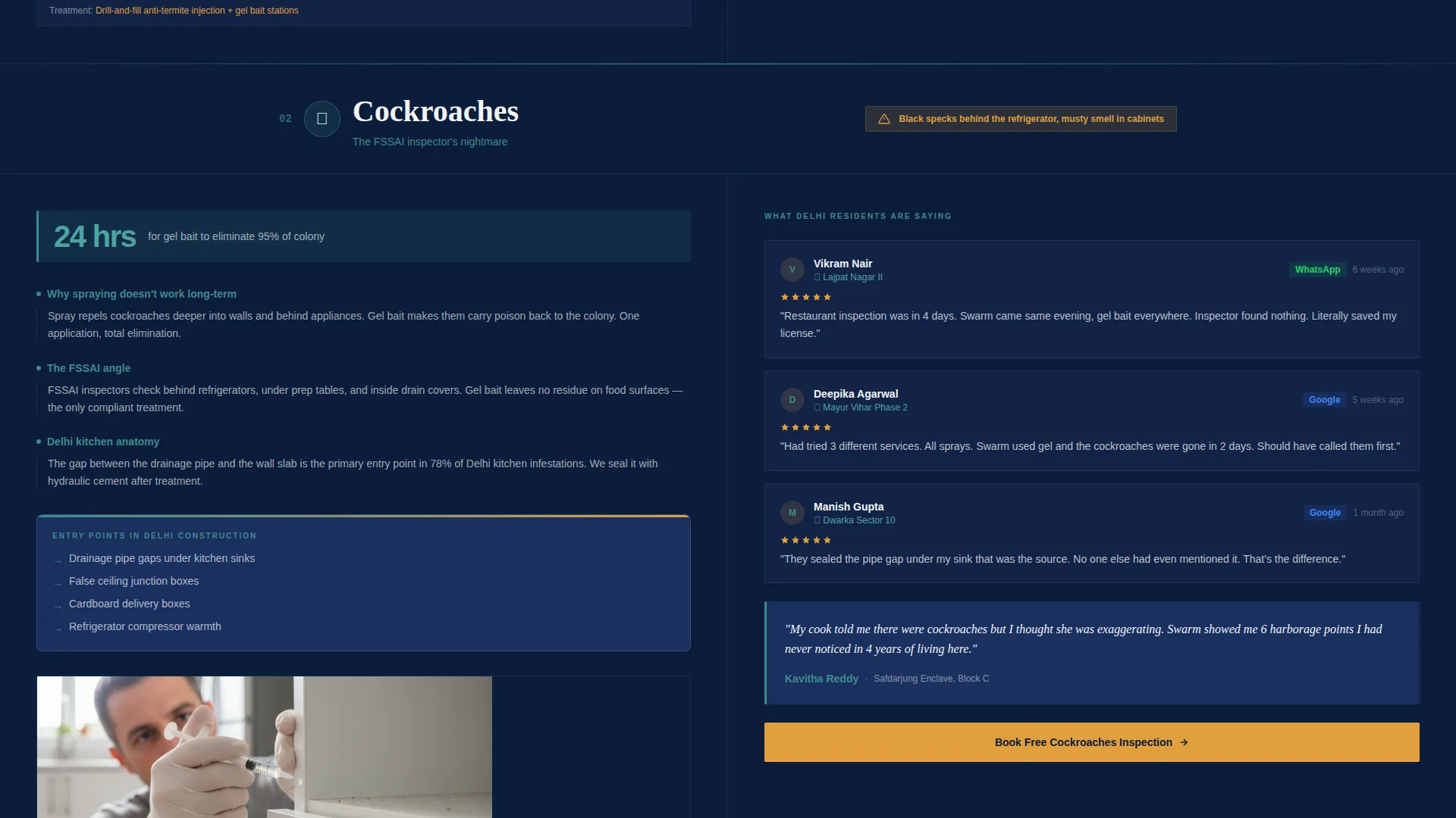 Certified Pest Control Landing Page Template