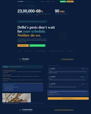 Certified Pest Control Landing Page Template