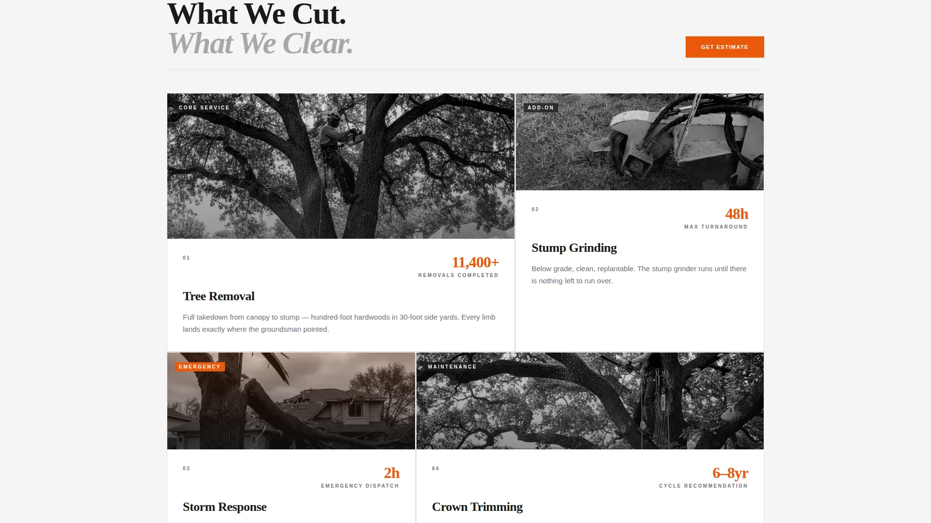 Expert Arborist Services Landing Page Template
