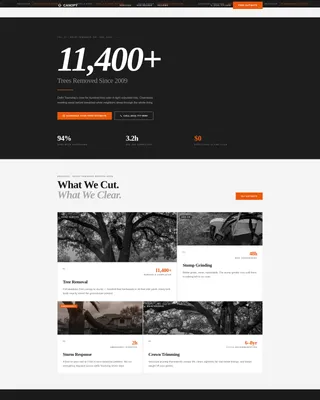 Expert Arborist Services Landing Page Template