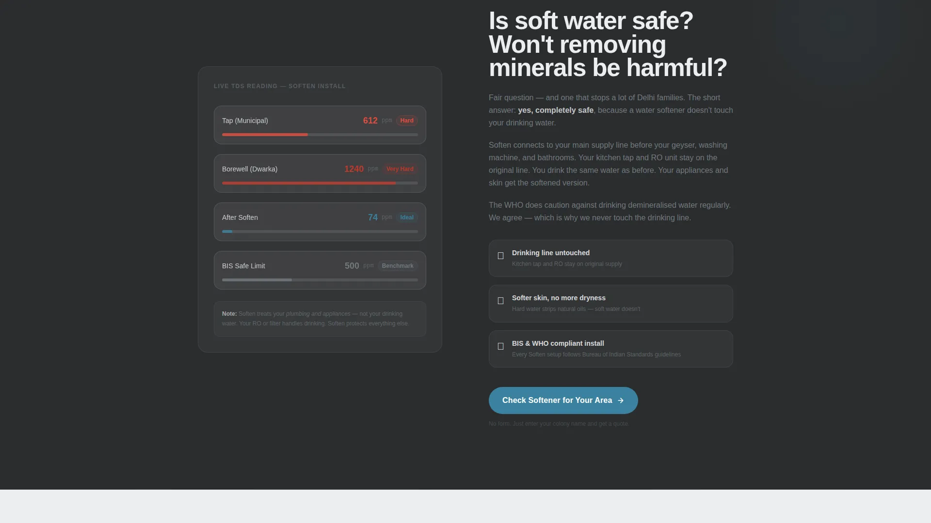 Expert Softening Systems Landing Page Template